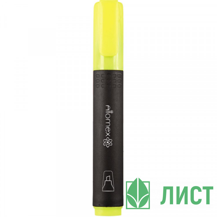 Текстовыделитель  Attomex 1-4мм скошенный желтый арт.5045300