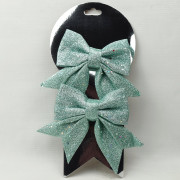 Украшение декоративное "Бант Darlens" 14см 02шт/наб. цв.зелёный арт.DL-DRL08311