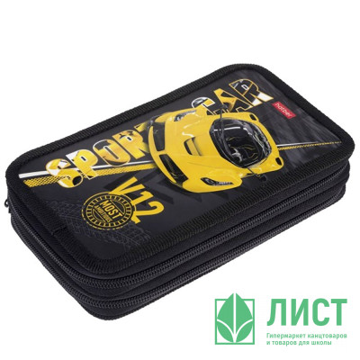 Пенал 2 отделения (Hatber) Автоспорт 190х110мм матовая ламинация 3D лак арт.NPn_47092 Пенал 2 отделения (Hatber) Автоспорт 190х110мм матовая ламинация 3D лак арт.NPn_47092