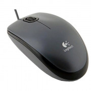 Мышь проводная Logitech M90 оптическая светодиодная, 1000 dpi, USB, серый.