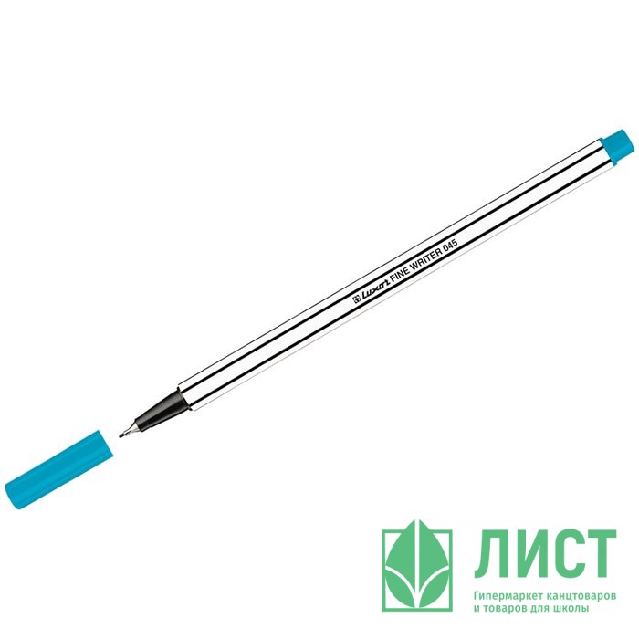 Ручка капилярная (Luxor) Fine Writer 045 голубая арт.7138  (Ст.10)