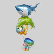 Шар фольгированный 04шт/наб. Морской арт.4501498