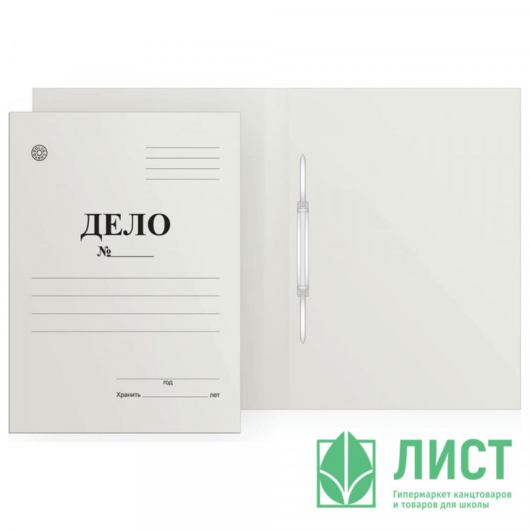 Скоросшиватель "ДЕЛО" 320г/м2 немелованный картон арт.D00506 (Ст.200)