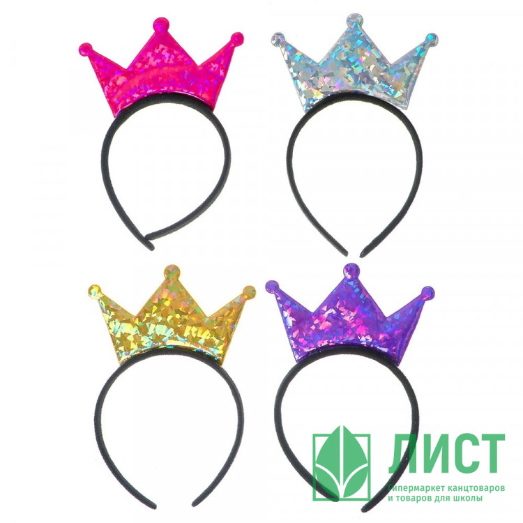 Ободок "Корона" цв.МИКС арт.5076316