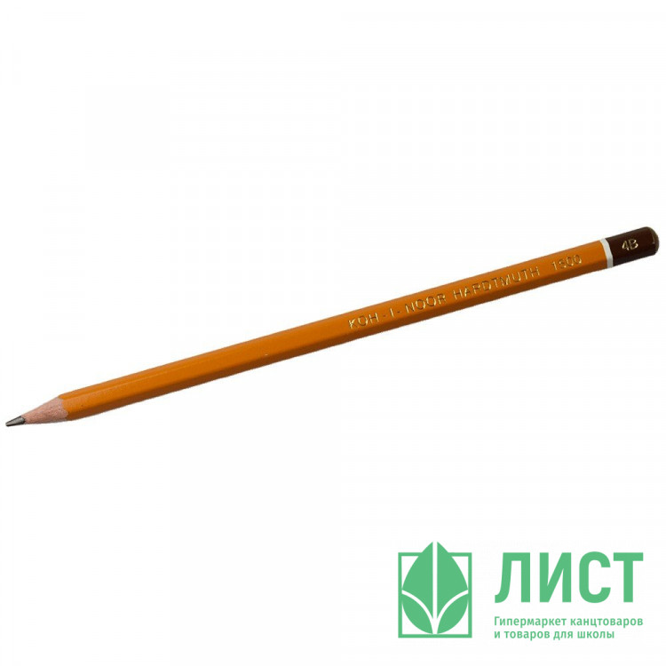 Карандаш черно-графитный KOH-I-NOOR без ластика арт.1500 4В