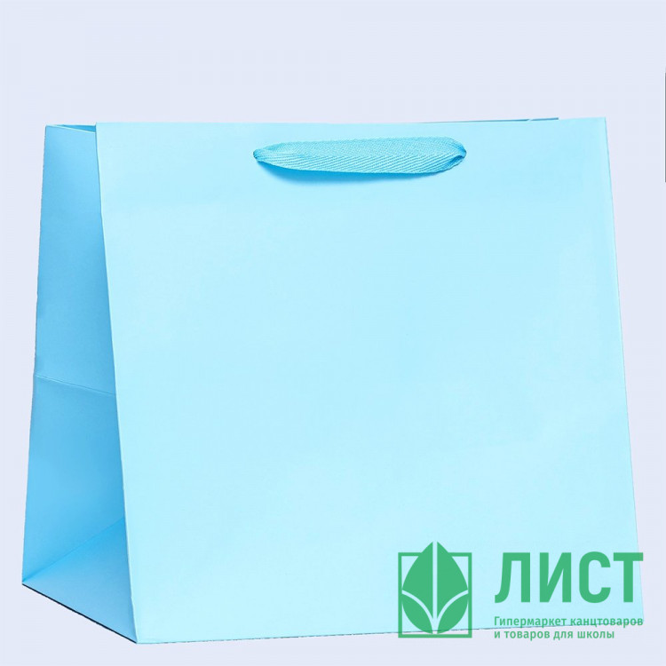 Пакет подароч.бумаж. 30*30*30см «Голубой» арт.9567780
