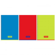 Тетрадь А4 клетка 120 листов на гребне BG Тетрадь глянцевая ламинация ассорти арт.Т4гр120_лг 12477