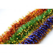 Мишура 2м №28 75+75мм "Микс" цвет ассорти  (Ст.10/40)