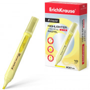 Маркер флуорисцентный ErichKrause Liquid Visioline V-14 Pastel 0,6-4мм скош. желтый арт.56023 (Ст.10)