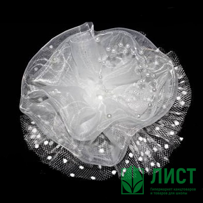 Бант для волос белый Arco Carino см арт.151