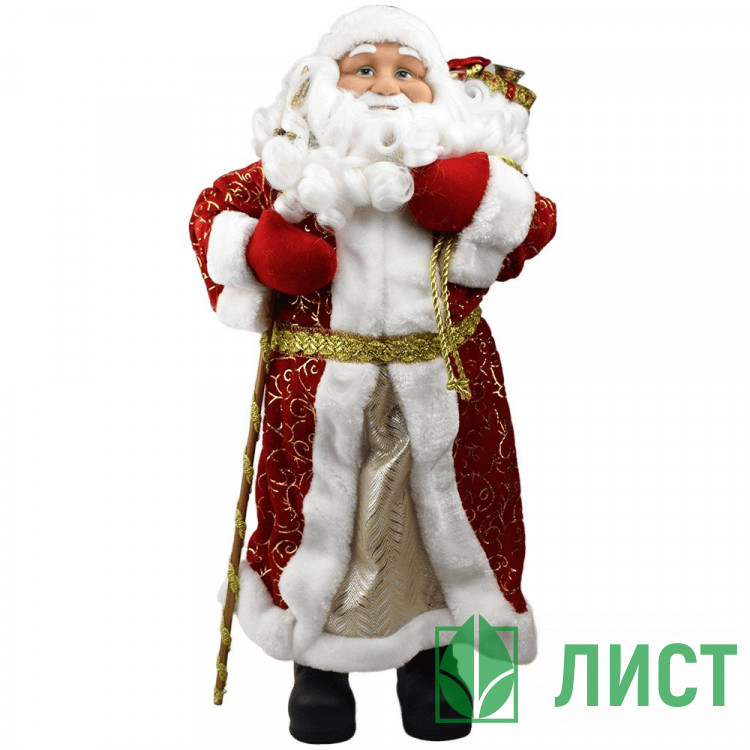 Игрушка декор. "Дед Мороз" 61см в золотой шубке арт.88461