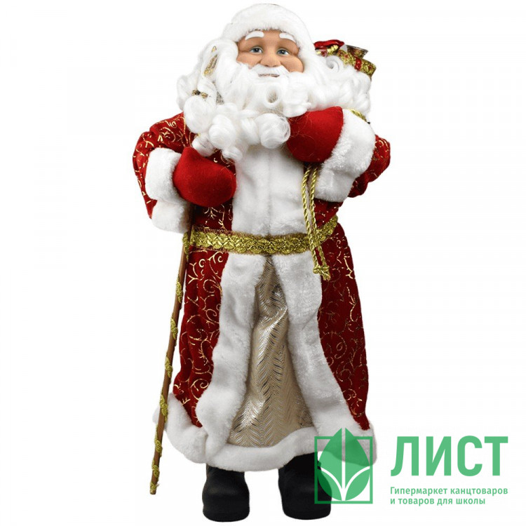 Игрушка декор. "Дед Мороз" 61см в золотой шубке арт.88461
