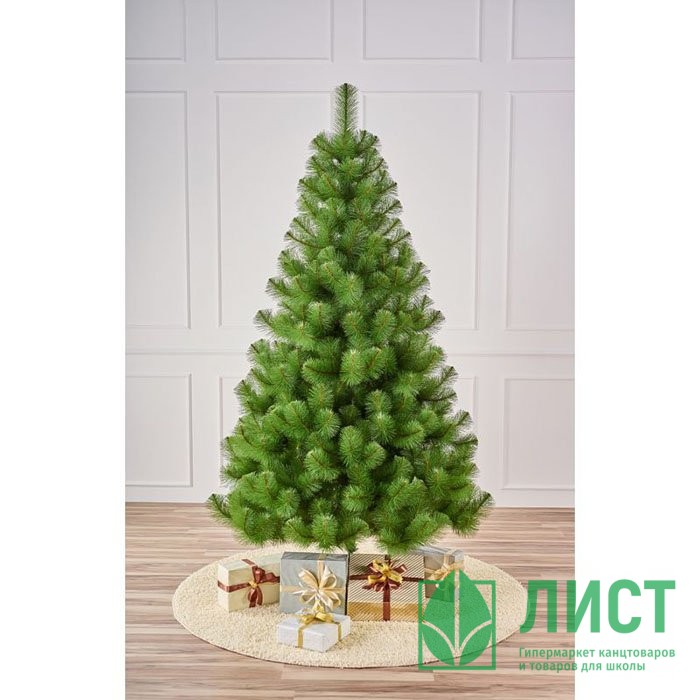 Елка 210см "Орегонская" (хвоя ПЭ-леска, ветки отгибные, подставка металл.) арт.СОН 21