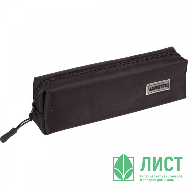 Пенал-косметичка 1 отделение deVENTE Черный Цветовой баланс (Color Balance) 210х60х40мм арт.7020536