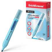Маркер флуорисцентный ErichKrause Liquid Visioline V-14 Pastel 0,6-4мм скош. голубой, арт.56026 (Ст.12)