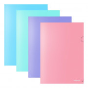 Папка-уголок А4 180мкм пл. (ErichKrause) ассорти Diamond Pastel арт.50170 (Ст.12)