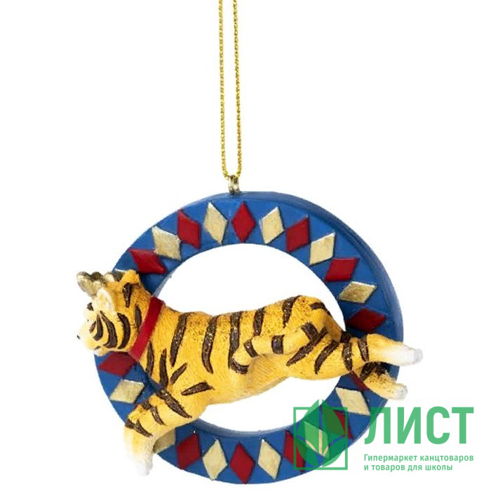 Украшение декоративное "Тигр" 8,3*4,8см арт.87609