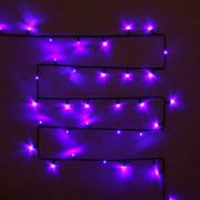 Гирлянда электрическая уличная точечная 11м 120LED "Мерцание" цвет синий (темный провод) артемный 183-742