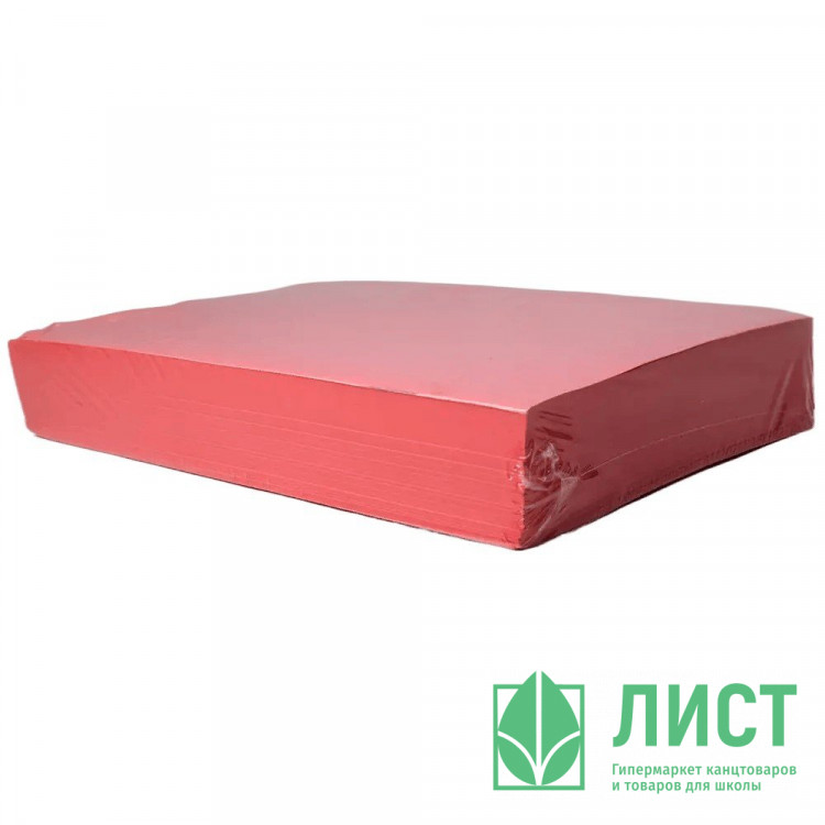 Бумага цветная А4 500л интенсив красный 80г/м2 Promega jet (Ст.5)
