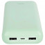 Внешний аккумулятор Perfeo Powerbank COLOR VIBE 20000 mah + Micro usb /In Micro usb /Out USB 1 А, 2.1A/ PF_D0169, мятный - 