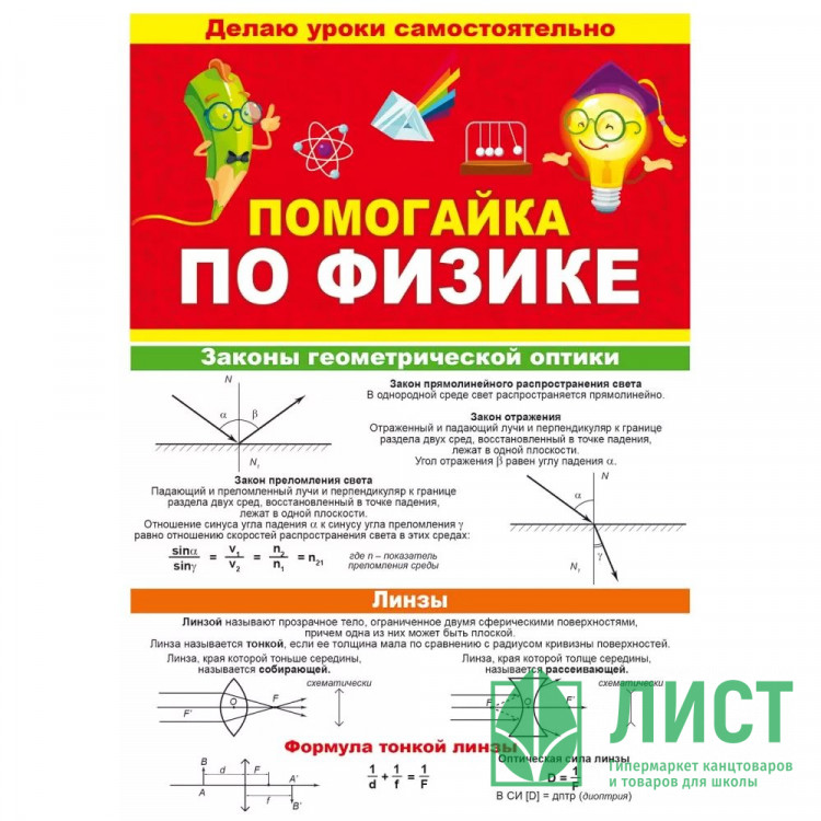Буклет А5 Помогайка по физике арт 87 812