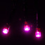Гирлянда электрическая для дома точечная 3,5м 36LED цвет розовый (зеленый провод) 8режимов арт.130-365 - 