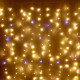 Гирлянда электрическая уличная занавес Дождь 2*6м 960LED "Мерцание" цвет теплый белый/белый (светлый провод) арт.183-108
