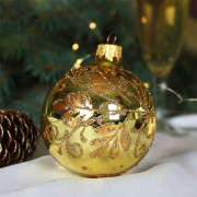 Шар стекло 08см "Графика 70" п/у арт.КУ-80-224295