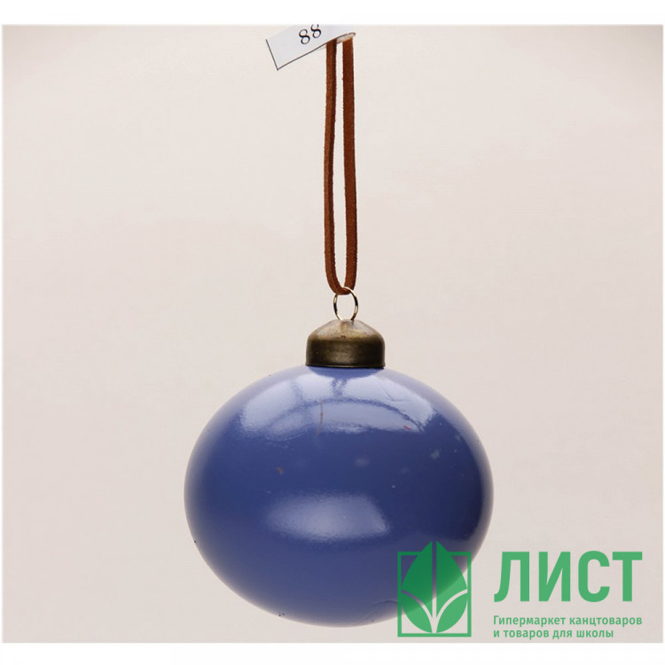 Шар пластик 08см глянцевый цв.глубокий синий 88 арт.РШ2488