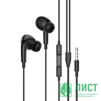 Наушники вакуумные проводные HOCO M101 Pro Crystal, черный Наушники вакуумные проводные HOCO M101 Pro Crystal, черный