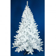 Елка 210см "Метелица" (хвоя ПВХ -белая, ветки отгибные, подставка пластик) арт. 1021