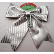 Украшение декоративное "Бант" 24*26см белый/золото арт.91217